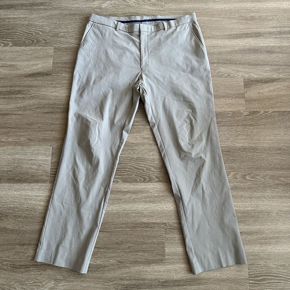 Tommy Hilfiger Straight Leg Dress Pants Beige Khaki Tan Men's 40X32